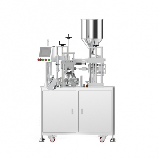 Semi-automatic ten-station filling and sealing machine